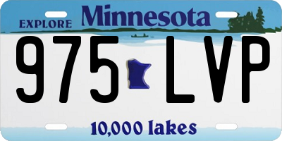 MN license plate 975LVP
