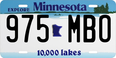MN license plate 975MBO