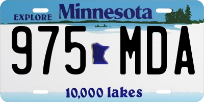 MN license plate 975MDA