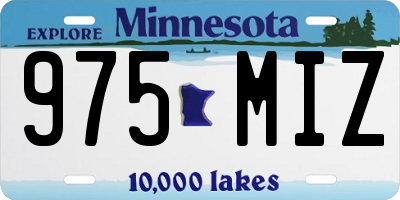 MN license plate 975MIZ