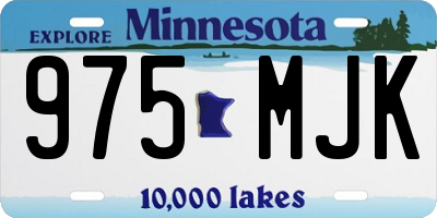 MN license plate 975MJK