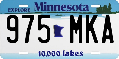 MN license plate 975MKA