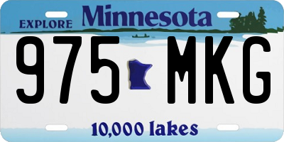 MN license plate 975MKG