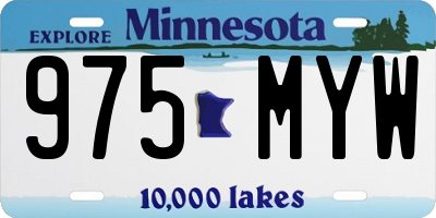 MN license plate 975MYW