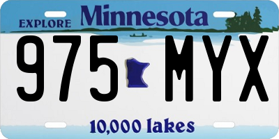 MN license plate 975MYX