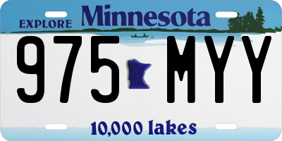 MN license plate 975MYY