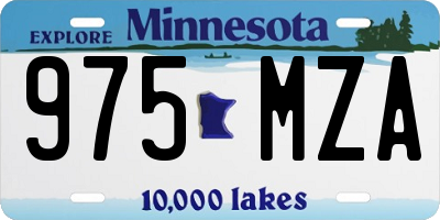 MN license plate 975MZA