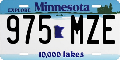 MN license plate 975MZE