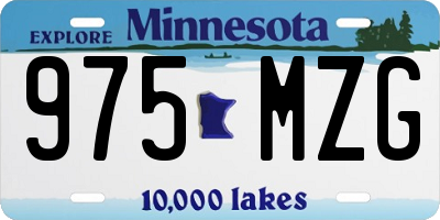 MN license plate 975MZG