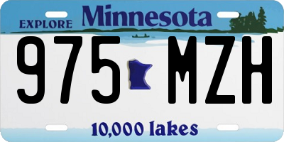 MN license plate 975MZH