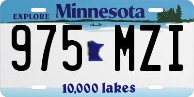 MN license plate 975MZI