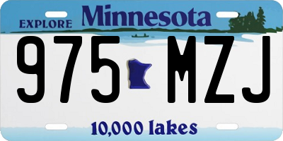MN license plate 975MZJ