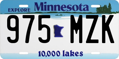 MN license plate 975MZK