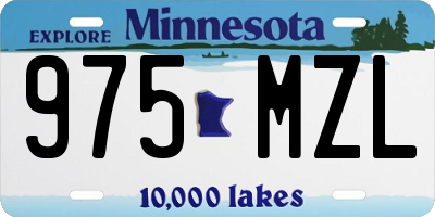 MN license plate 975MZL