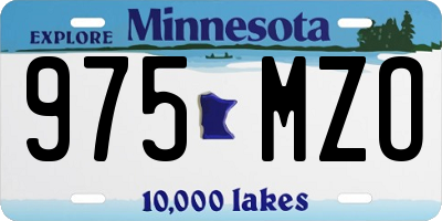 MN license plate 975MZO