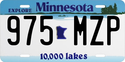 MN license plate 975MZP