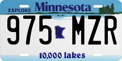 MN license plate 975MZR