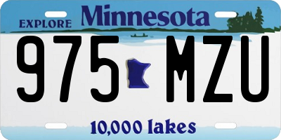 MN license plate 975MZU
