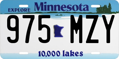 MN license plate 975MZY