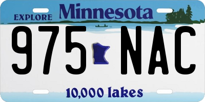 MN license plate 975NAC