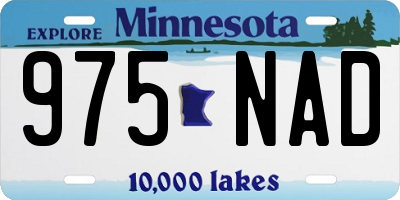 MN license plate 975NAD