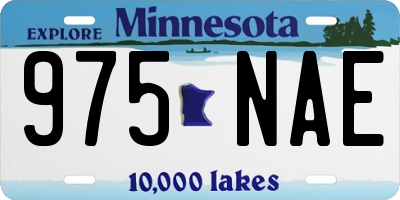 MN license plate 975NAE