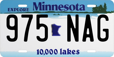 MN license plate 975NAG