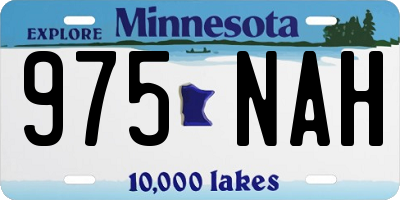 MN license plate 975NAH