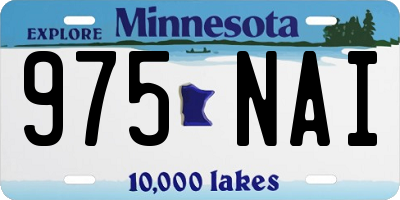 MN license plate 975NAI