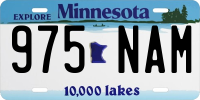 MN license plate 975NAM