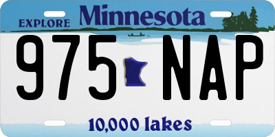 MN license plate 975NAP