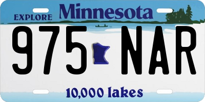 MN license plate 975NAR