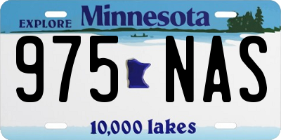 MN license plate 975NAS