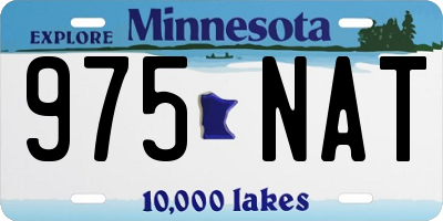 MN license plate 975NAT