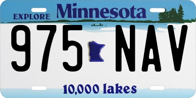 MN license plate 975NAV