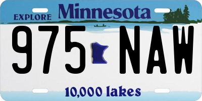 MN license plate 975NAW