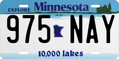 MN license plate 975NAY