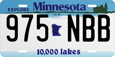 MN license plate 975NBB