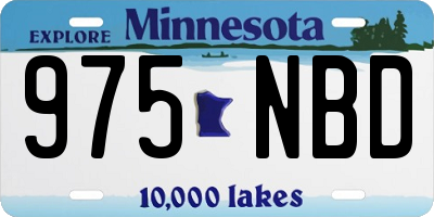 MN license plate 975NBD