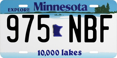 MN license plate 975NBF