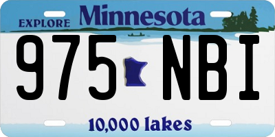 MN license plate 975NBI
