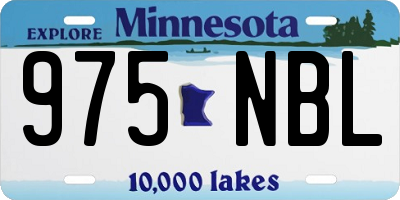 MN license plate 975NBL