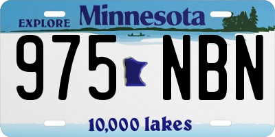 MN license plate 975NBN