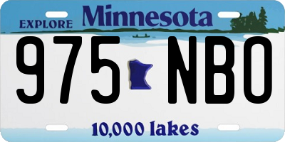 MN license plate 975NBO