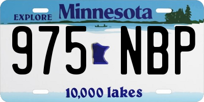 MN license plate 975NBP