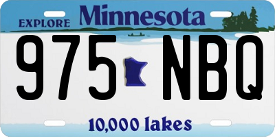 MN license plate 975NBQ