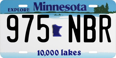 MN license plate 975NBR