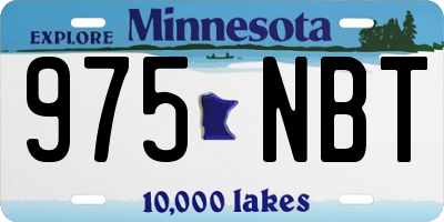 MN license plate 975NBT