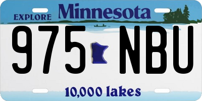 MN license plate 975NBU