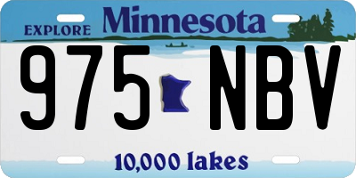 MN license plate 975NBV